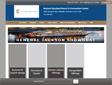 Tablet Screenshot of getgaylordtickets.com